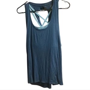 Champion Women's Teal Tank Top With Built In Sports Bra